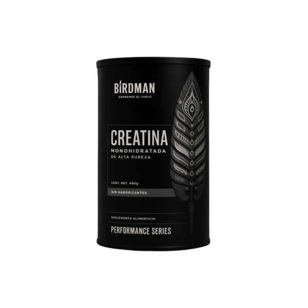 Birdman Creatina Monohidratada En Polvo de Alta Pureza | 90 servicios | 450g | Sabor Natural